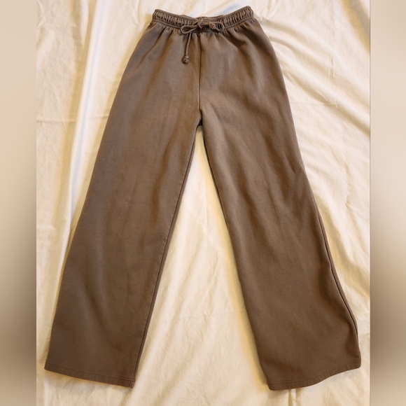 Zara Pants - Zara Women's Straight Leg Sweatpants Size Medium Taupe